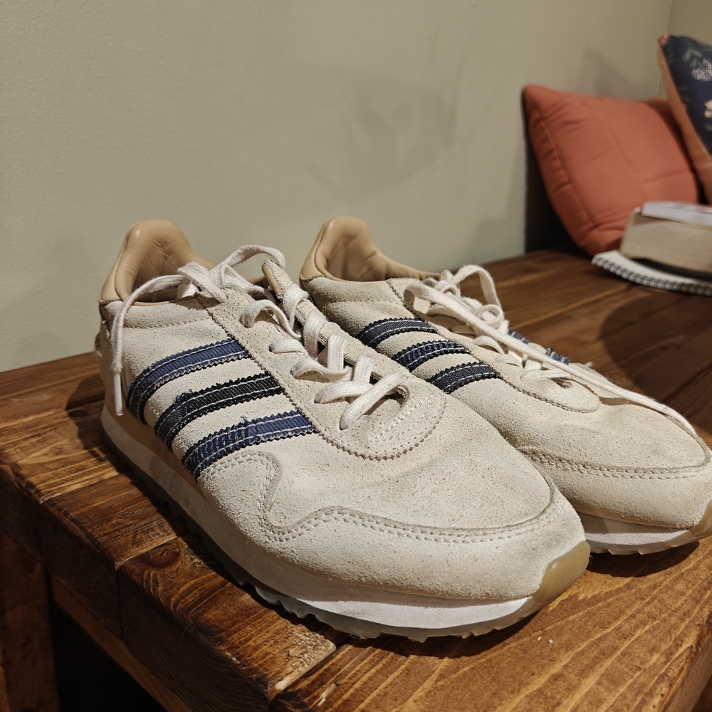 Adidas x END x Bodega Haven Tan Leather Denim White Patchwork BY2103